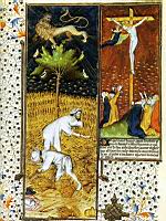 Fauchage des bles, Jesus sur la Croix